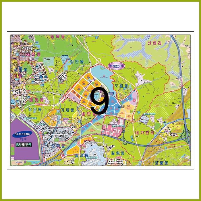 주문 제작 _ 평택시 지번현황도 [인덱스 선택]  전화로만 주문 가능