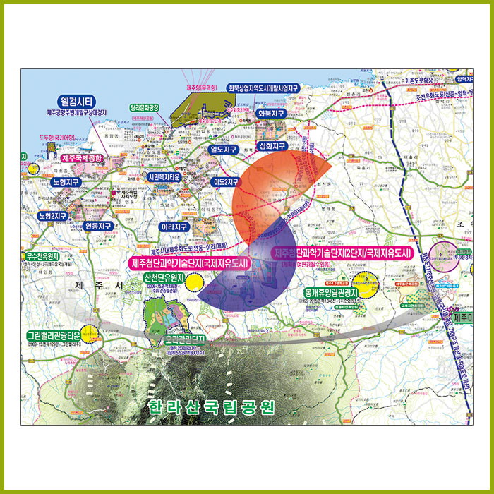 제주특별자치도  종합계획도 [ 족자 ]