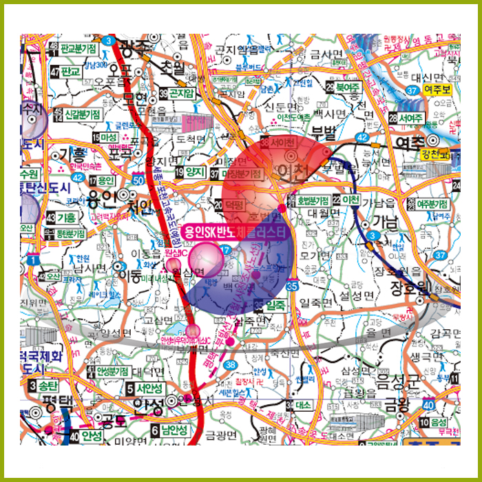 제5차 국토종합개발계획도 [족자 ]