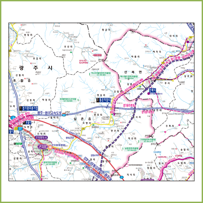 여주이천  개발계획도  [양면코팅 종이]