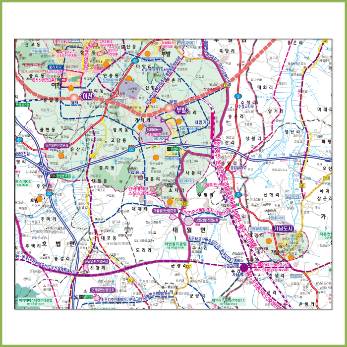 여주이천  개발계획도  [양면코팅 종이]