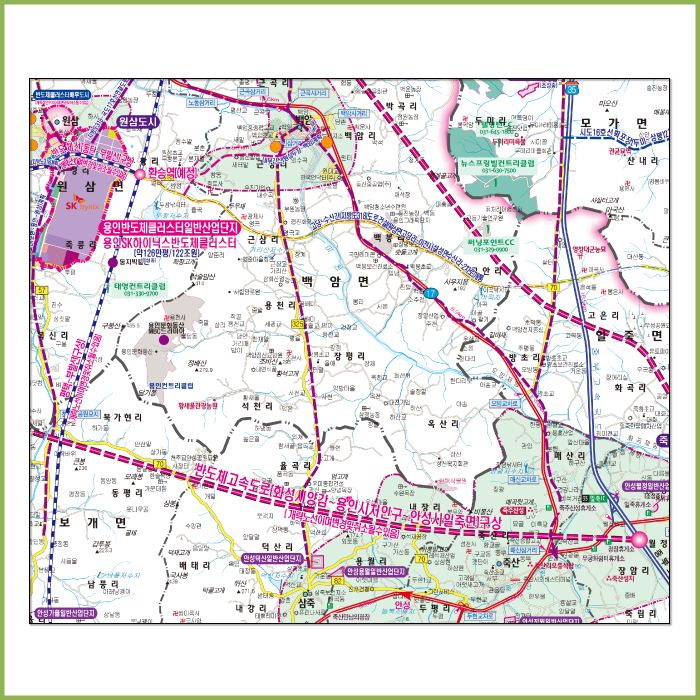 여주이천  개발계획도  [양면코팅 종이]