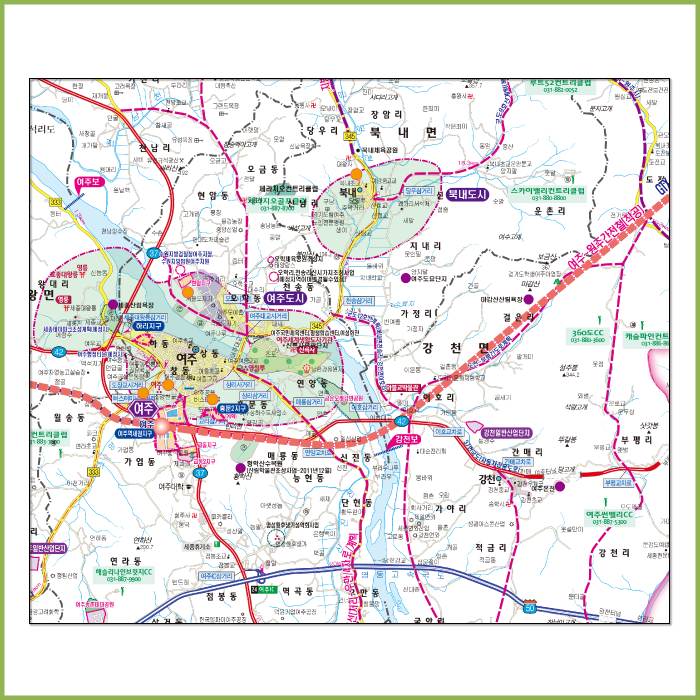 여주이천 개발계획도 [ 롤스크린/ 大 ]