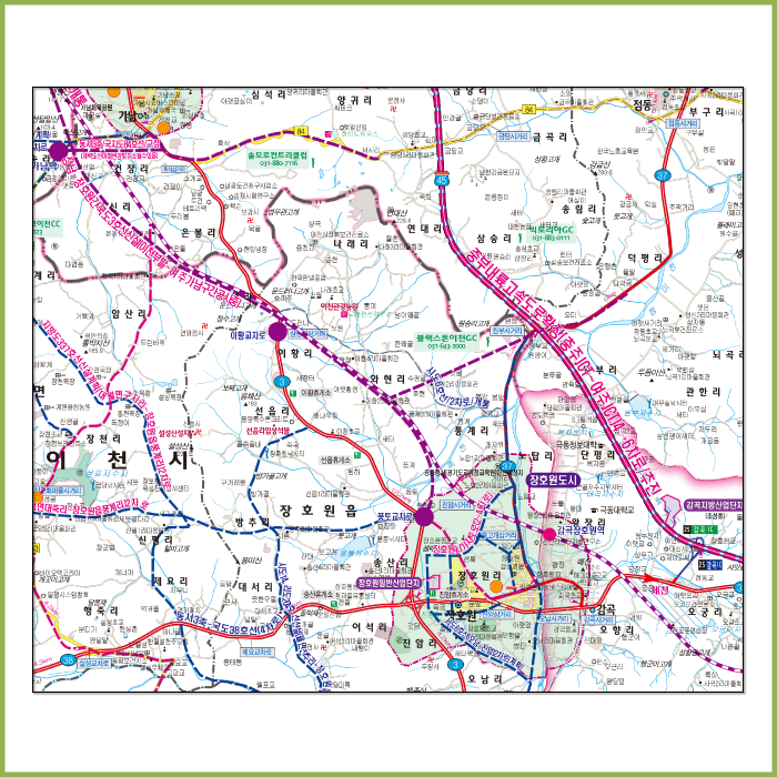 여주이천 개발계획도 [ 롤스크린/ 大 ]