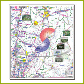 포천시 개발계획도[ 롤스크린 / 大 ]