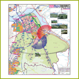 하남시 개발계획도 [ 롤스크린 / 大 ]