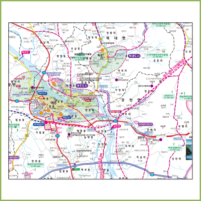 여주이천 개발계획도 [ 족자 ]