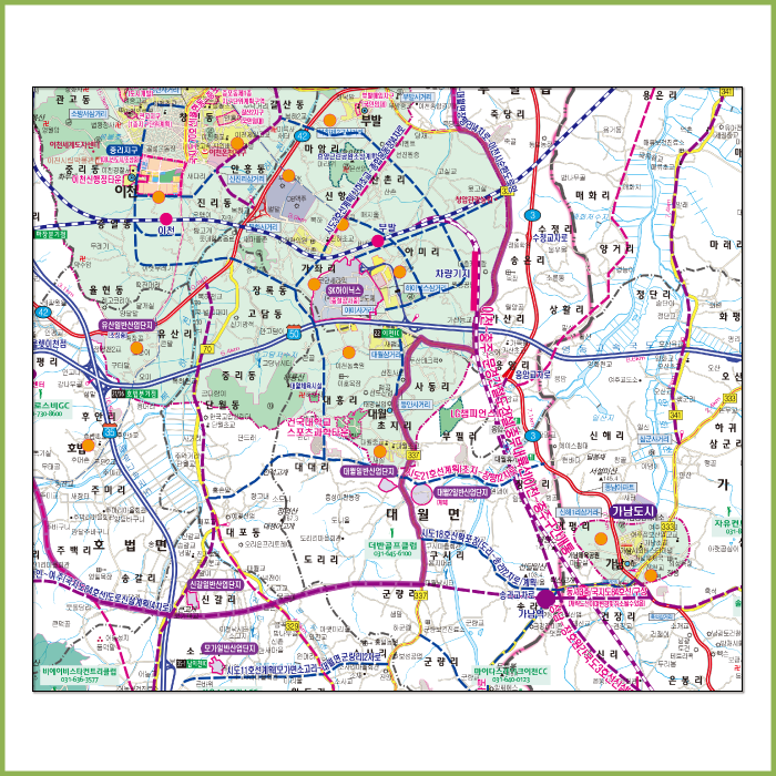 여주이천 개발계획도 [ 족자 ]