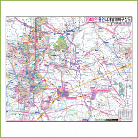 용인시 개발계획도 [ 족자 ]