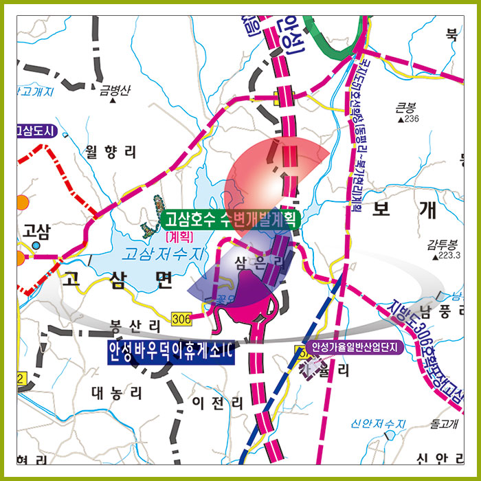 용인SK하이닉스 개발계획도  [ 롤스크린 / 大 ]