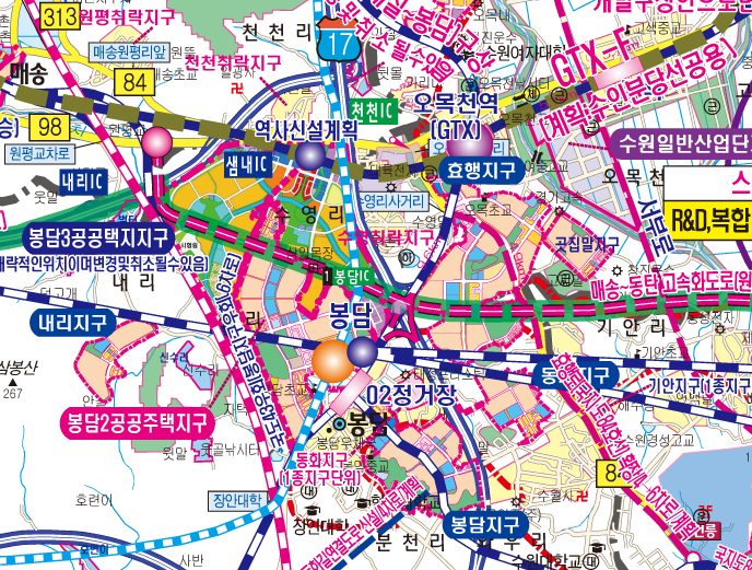 2040화성권 개발계획도  [ 롤스크린/ 大 ]