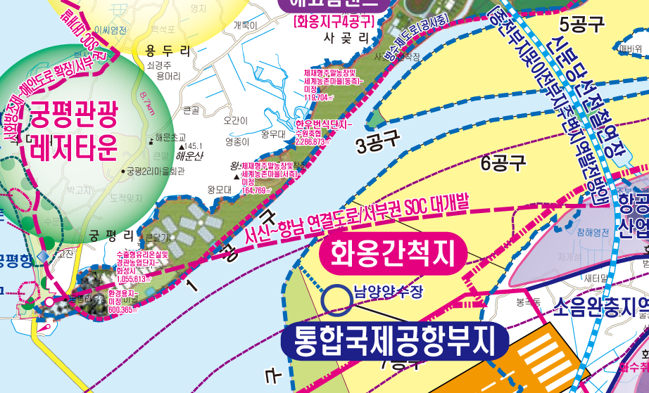 2040화성권 개발계획도 [ 족자 ]