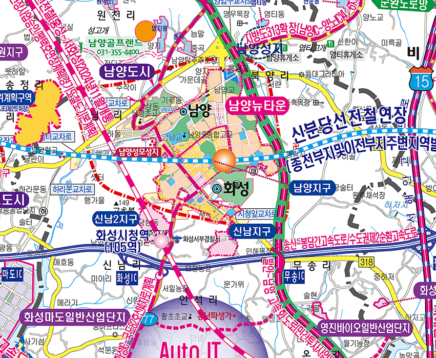 2040송산그린시티 개발계획도  [ 족자 ]