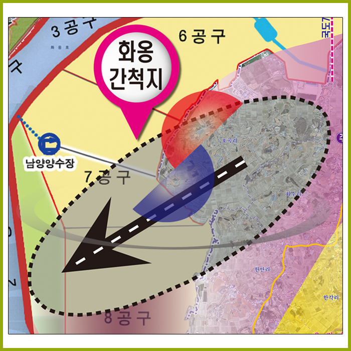 수원공항 예비이전 후보지 주변지역 개발구상(안) / 인화지(코팅) 120 cm X 137 cm
