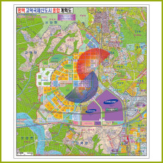 평택시 고덕국제신도시 지번현황도 [롤스크린] 185cm×210cm (大)