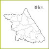 강원도 전체 전자지도