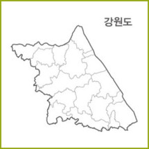 강원도 전체 전자지도