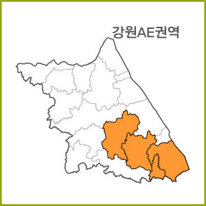 강원 AA~AH 권역  [ 구매옵션에서 선택 가능 ]