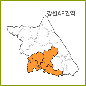 강원 AA~AH 권역  [ 구매옵션에서 선택 가능 ]