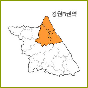 강원 A~J 권역  [ 구매옵션에서 선택 가능 ]