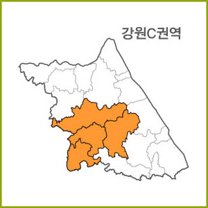 강원 A~J 권역  [ 구매옵션에서 선택 가능 ]