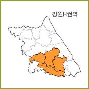 강원 A~J 권역  [ 구매옵션에서 선택 가능 ]