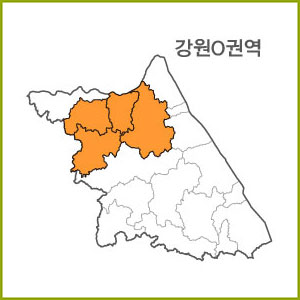 강원 K ~ T 권역  [ 구매옵션에서 선택 가능 ]