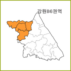 강원 B1~B9 권역 [ 구매옵션에서 선택 가능 ]
