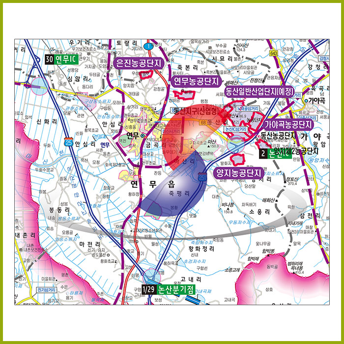 계룡논산 개발계획도 [양면코팅 종이]
