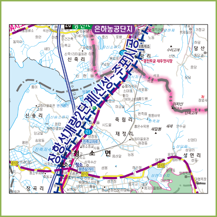 보령시 개발계획도 [ 롤스크린 / 大 ]