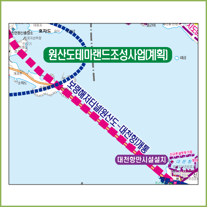 보령시 개발계획도 [ 롤스크린 / 大 ]