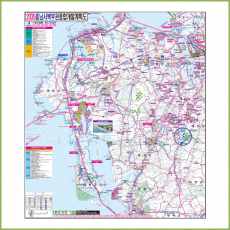 충남서북부권 개발계획도 [양면코팅 종이]