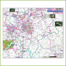 2040청주시 개발계획도 [양면코팅 종이]