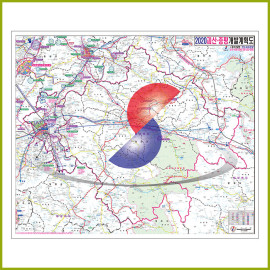 괴산증평군 개발계획도 [양면코팅 종이]