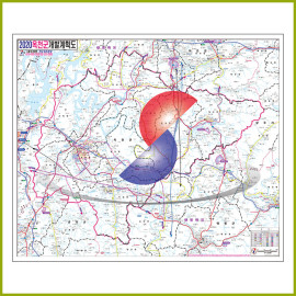 옥천군 개발계획도 [양면코팅 종이]
