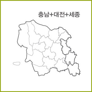 충북,충남,대전,세종 권역 [ 구매옵션에서 선택 가능 ]
