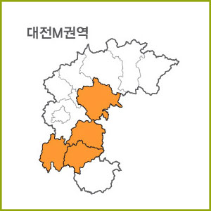 대전 K ~ Q 권역  [ 구매옵션에서 선택 가능 ]