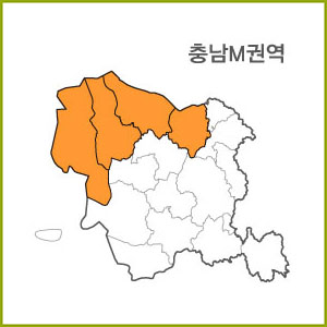 충남 I ~ R 권역  [ 구매옵션에서 선택 가능 ]