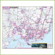 2040(창원,김해,양산,밀양)부산광역권개발계획도 [ 롤스크린/ 大 ]