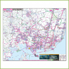 2040(창원,김해,양산,밀양)부산광역권개발계획도 [ 롤스크린/ 大 ]