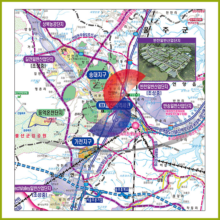 울산광역시 개발계획도  [양면코팅 종이]
