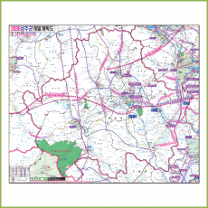 성주군 개발계획도 [양면코팅 종이]