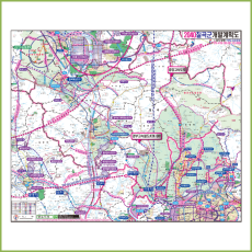 칠곡군 개발계획도 [양면코팅 종이]