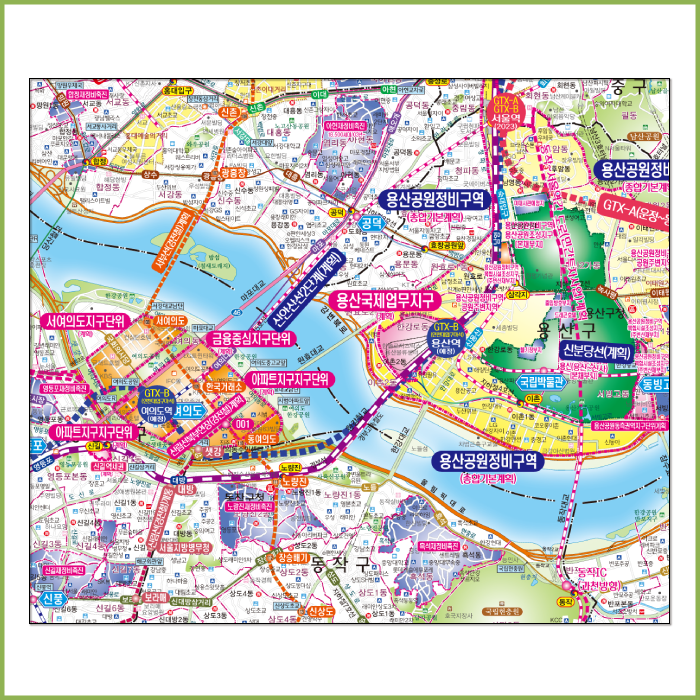 2040서울특별시개발계획도[롤스크린/大]