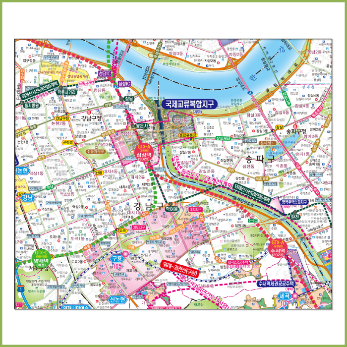 2040서울특별시개발계획도[ 족자 ]