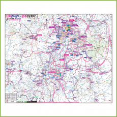 2030광주광역시광역개발계획도 / 롤스크린