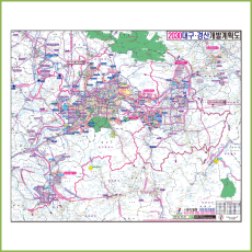 2030대구경산개발계획도[종이/코팅]