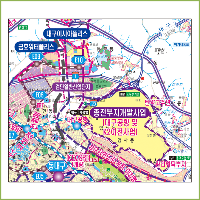 2030대구경산개발계획도[족자]