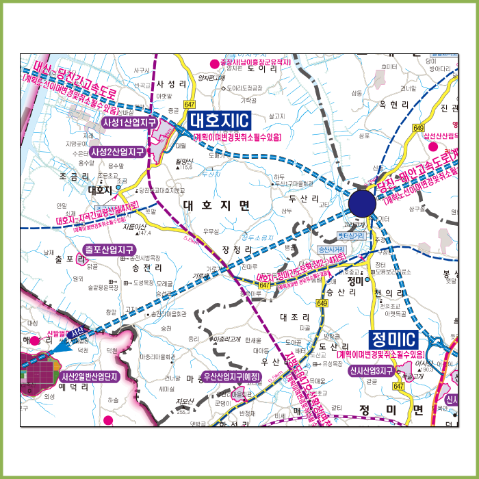 2035당진시개발계획구상도[종이/코팅]