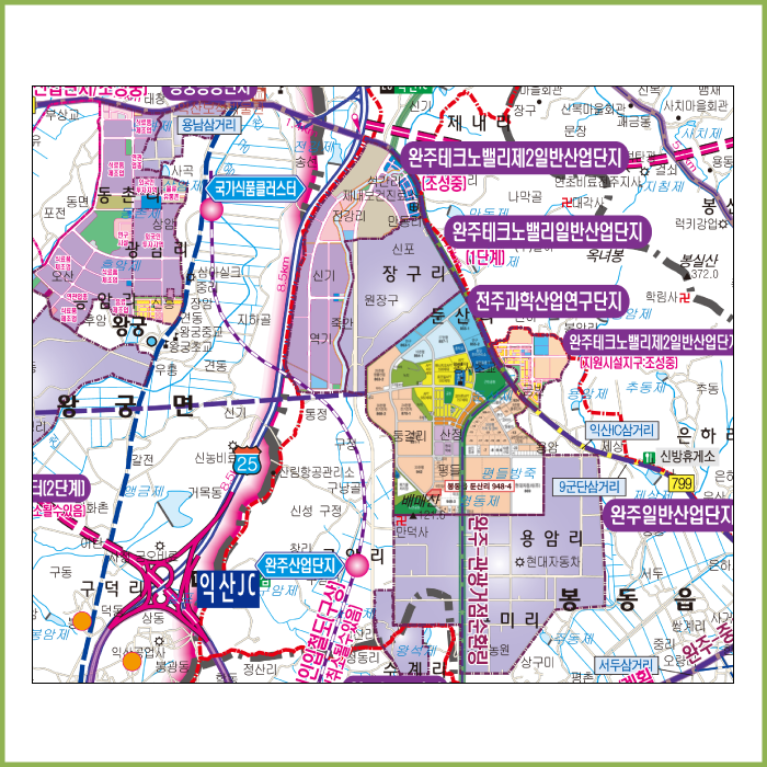 2035전주시완주군개발계획도[롤스크린]